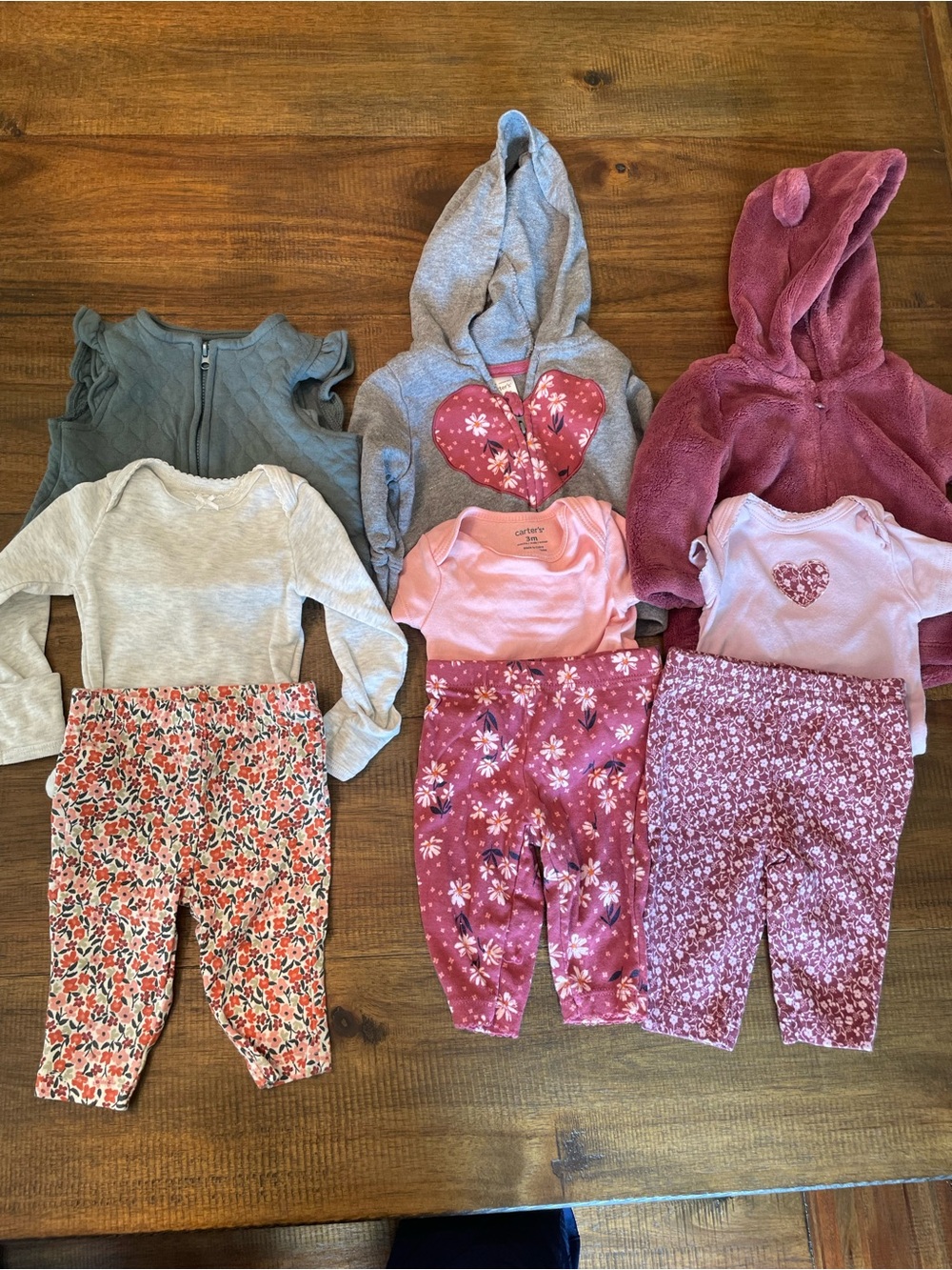 Carters 3 piece outfit bundles